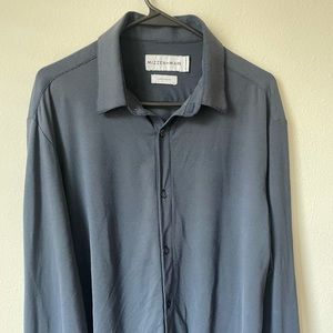Mizzen Main Large Trim Fit Spinnaker Grey pattern shirt
